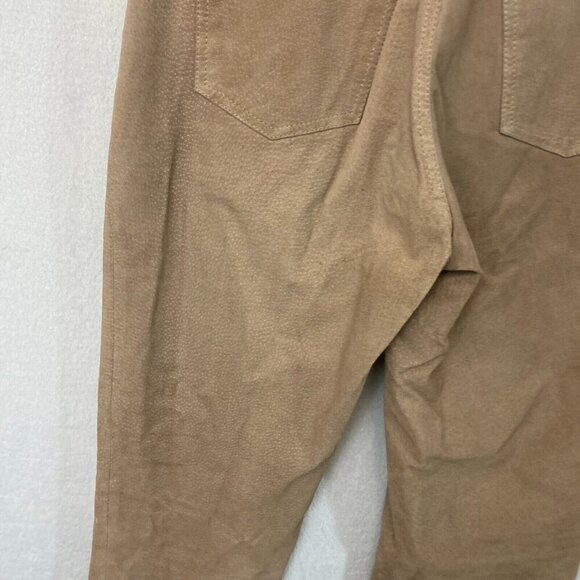 Vintage Lew Magram Collection Suede Pants Size 6 High-Waisted 100% Leather Tan - Picture 14 of 16